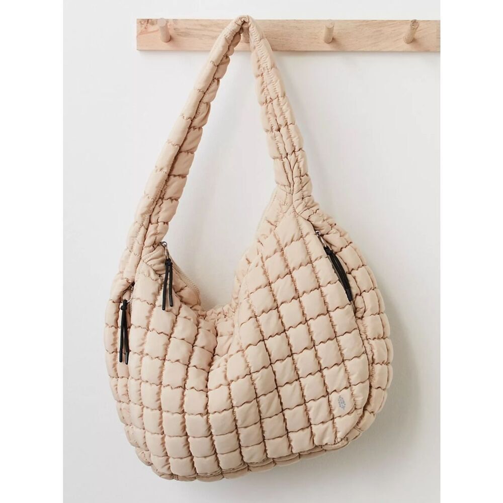 New Free People Quilted Carryall Bag One Size